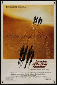 3c386 INVASION OF THE BODY SNATCHERS advance 1sh '78 Philip Kaufman classic remake of invaders!