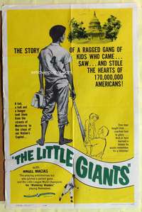 3c447 LOS PEQUENOS GIGANTES 1sh '60 The Little Giants, teenage baseball!