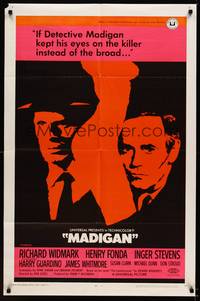 3c461 MADIGAN 1sh '68 Richard Widmark, Henry Fonda, Don Siegel directed!