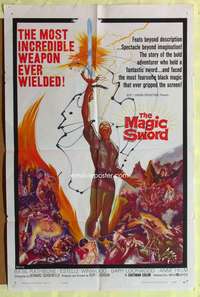 3c462 MAGIC SWORD 1sh '61 Gary Lockwood wields the most incredible weapon ever!