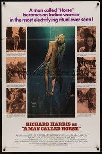 3c476 MAN CALLED HORSE 1sh '70 Richard Harris becomes Sioux Native American Indian warrior!