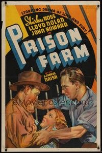 3c687 PRISON FARM Other Company 1sh '38 Shirley Ross is in jail & prison doctor Nolan helps her!
