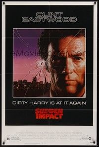 3c836 SUDDEN IMPACT 1sh '83 Clint Eastwood is at it again as Dirty Harry, great image!