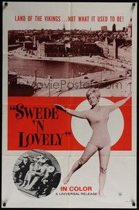 3c849 SWEDE 'N LOVELY 1sh '60s Stockholm documentary, land of the vikings!