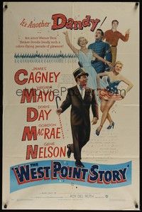 3c970 WEST POINT STORY 1sh '50 dancing military cadet James Cagney, Virginia Mayo, Doris Day!