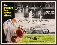 3d233 ABOMINABLE DR. PHIBES LC #7 '71 Vincent Price & His Dr. Phibes Clockwork Wizards!
