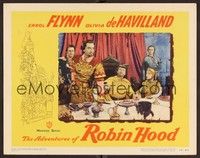3d238 ADVENTURES OF ROBIN HOOD LC #2 R48 Olivia De Havilland watches Rains restrain Rathbone!