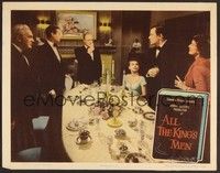 3d243 ALL THE KING'S MEN LC #7 '50 Joanne Dru, John Ireland & others at fancy dinner!