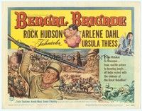 3d120 BENGAL BRIGADE TC '54 Rock Hudson & Arlene Dahl romancing and fighting in India!