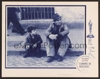 3d270 BICYCLE THIEF Spanish/U.S. LC #4 '49 classic image of despondent father & son sitting on street!