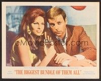 3d276 BIGGEST BUNDLE OF THEM ALL LC '68 close up of Robert Wagner & Raquel Welch out on the town!