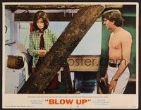 3d285 BLOW-UP LC #2 '67 Michelangelo Antonioni, shirtless David Hemmings with Vanessa Redgrave!