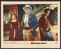 3d286 BLOWING WILD LC #5 '53 Barbara Stanwyck watches Anthony Quinn & Gary Cooper!