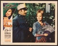 3d348 DEVIL IS A WOMAN LC '35 great c/u of Marlene Dietrich & Lionel Atwill, Josef von Sternberg!
