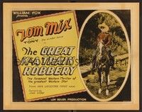 3d056 GREAT K & A TRAIN ROBBERY TC '26 masked Tom Mix poses as an outlaw to bust gang of thieves!