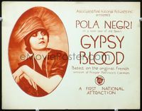 3d048 GYPSY BLOOD TC '18 Ernst Lubitsch, portrait of Pola Negri as Prosper Merimee's Carmen!