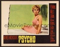 3d002 PSYCHO LC #7 '60 great close up of sexy half-dressed Janet Leigh in bra and slip, Hitchcock