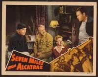3d077 SEVEN MILES FROM ALCATRAZ LC '42 Frank Jenks & other escapee watch Granville & Cleveland!