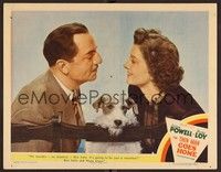 3d067 THIN MAN GOES HOME LC #4 '44 William Powell promises Myrna Loy & Asta they'll vacation!