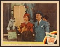 3d068 THIN MAN GOES HOME LC #5 '44 William Powell, Myrna Loy & Asta return home and no one's there!
