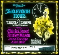 3e137 ELEVENTH HOUR glass slide '23 full-length Shirley Mason in really wild outfit!