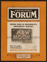 3e053 EXHIBITORS FORUM exhibitor magazine January 13, 1931 2-page ad for Edna Ferber's Cimarron!