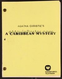 3e176 CARIBBEAN MYSTERY second draft script September 28, 1982, by Sue Grafton & Steve Humphrey!