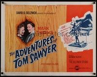 3f370 ADVENTURES OF TOM SAWYER 1/2sh R66 Tommy Kelly as Mark Twain's classic character!