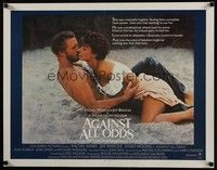 3f371 AGAINST ALL ODDS int'l 1/2sh '84 Jeff Bridges makes out with Rachel Ward on the beach!