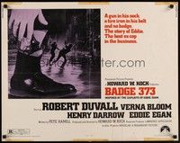 3f388 BADGE 373 1/2sh '73 Robert Duvall is a tough New York ex-cop w/a gun in his sock & no badge!