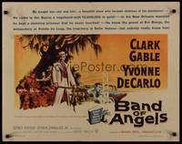 3f392 BAND OF ANGELS 1/2sh '57 Clark Gable buys beautiful slave mistress Yvonne De Carlo!