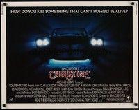 3f435 CHRISTINE int'l 1/2sh '83 Stephen King, directed by John Carpenter, creepy car image!