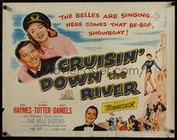 3f445 CRUISIN' DOWN THE RIVER style B 1/2sh '53 Audrey Totter and her be-bop showboat show!