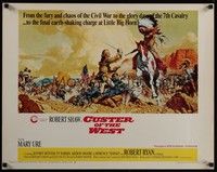 3f447 CUSTER OF THE WEST 1/2sh '68 art of Robert Shaw vs Indians at the Battle of Little Big Horn!