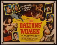 3f448 DALTONS' WOMEN 1/2sh '50 Tom Neal, bad girl Pamela Blake would kill for her man!