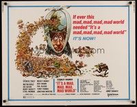 3f530 IT'S A MAD, MAD, MAD, MAD WORLD 1/2sh R70 great wacky art of entire cast by Jack Davis!
