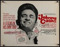 3f532 JOHNNY CASH 1/2sh '69 great portrait of most famous country music star!
