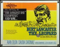 3f545 LEOPARD 1/2sh '66 Luchino Visconti's Il Gattopardo, cool art of Burt Lancaster!