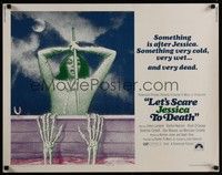 3f547 LET'S SCARE JESSICA TO DEATH 1/2sh '71 something very dead is after Zohra Lampert!