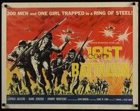 3f554 LOST BATTALION 1/2sh '61 200 men and one girl trapped in a ring of steel, cool art!