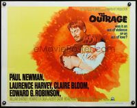 3f598 OUTRAGE 1/2sh '64 Paul Newman, Laurence Harvey, Claire Bloom, Edward G. Robinson