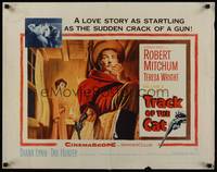 3f684 TRACK OF THE CAT 1/2sh '54 Robert Mitchum & Teresa Wright in a startling love story!