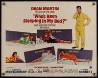 3f714 WHO'S BEEN SLEEPING IN MY BED 1/2sh '63 Dean Martin puts it on the line w/four sexy babes!