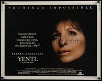 3f721 YENTL 1/2sh '83 close-up of star & director Barbra Streisand, nothing's impossible!