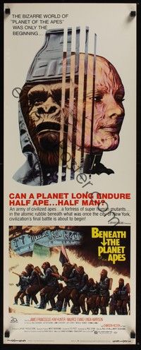 3g056 BENEATH THE PLANET OF THE APES insert '70 can a planet long endure half ape, half man?