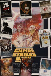 3h001 LOT OF 235 FOLDED ONE-SHEETS lot '65 - '85 Empire Strikes Back R81, Pennies From Heaven + !