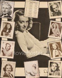 3h014 LOT OF 10 LOCAL THEATRE HERALDS lot '38 - '50 all the top female stars of that period!