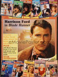 3h048 LOT OF 12 ENGLISH PHOTOPLAY MAGAZINES lot '82 - '83 Dolly, Blade Runner, Rocky, E.T. + more!