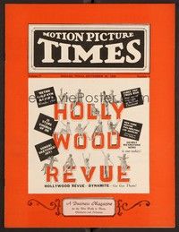 3h057 MOTION PICTURE TIMES exhibitor magazine September 28, 1929 sexy Hollywood Revue ad!