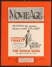 3h059 MOVIE AGE exhibitor magazine February 4, 1930 Lawrence Tibbett in The Rogue Song!